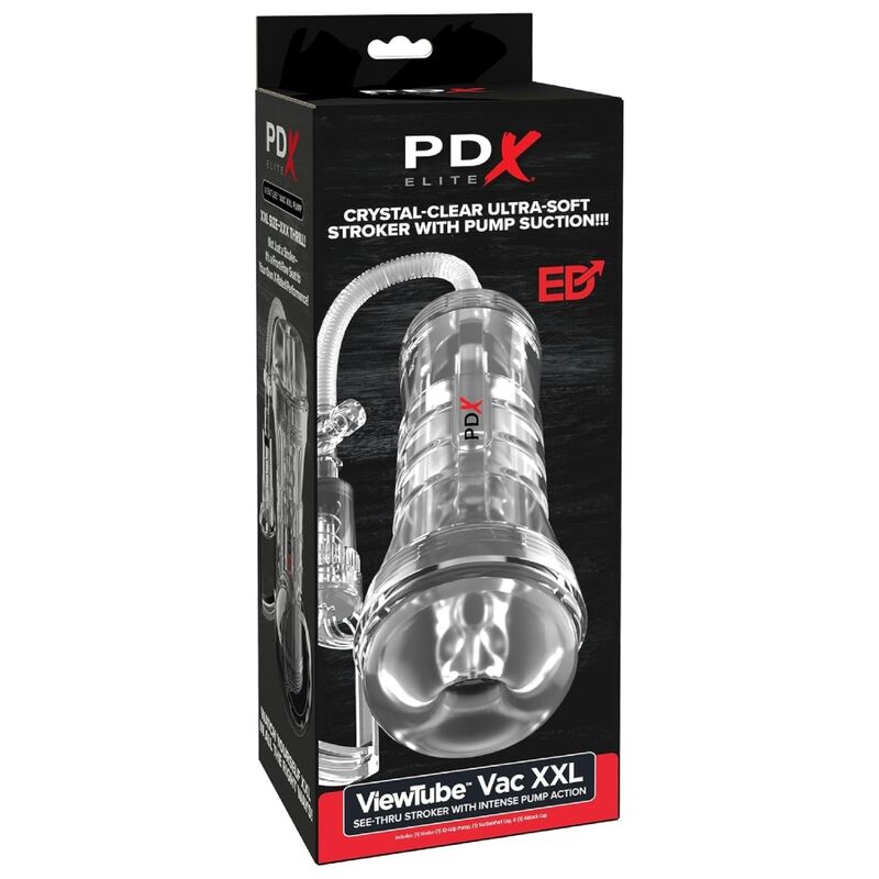 Pdx Elite-ViewTube Vac XXL Transparent Stroker With Suction Pump · Sextoys (Bild 2)