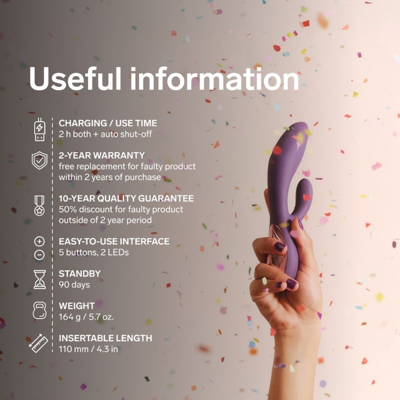 Lelo-Ina Thrust Rabbit Vibrator Silikon, Wiederaufladbar, App · Vibratoren (Bild 9)
