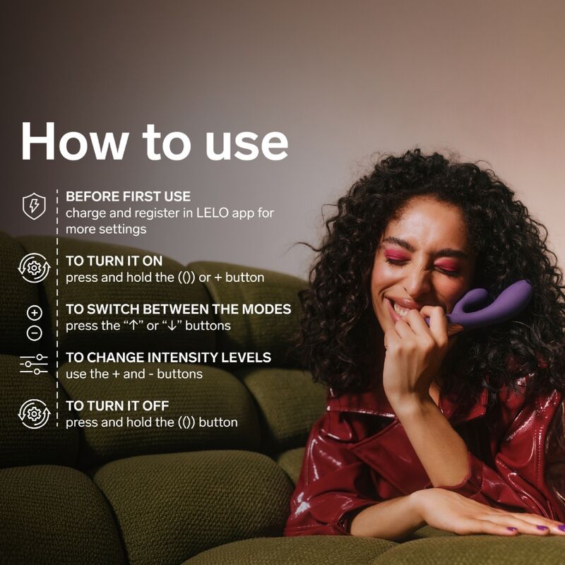 Lelo-Ina Thrust Rabbit Vibrator Silikon, Wiederaufladbar, App · Vibratoren (Bild 7)