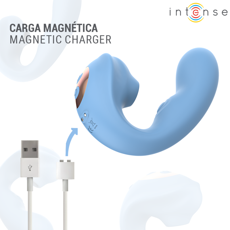 Intense High Tech-Gina Multifunktional Stimulator Klitoris Blau · Vibratoren (Bild 8)