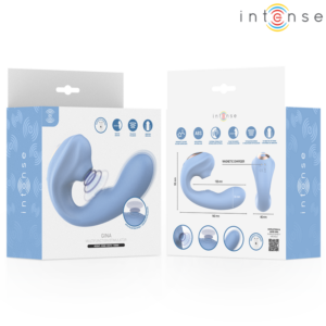 Intense High Tech-Gina Multifunktional Stimulator Klitoris Blau · Vibratoren (Bild 7)