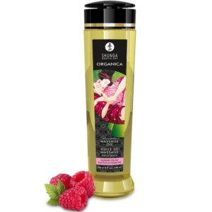 Shunga Bio-Massage-Öl Es schmeckt wie Himbeer 240 ml · Kosmetika & Aphrodisiaka
