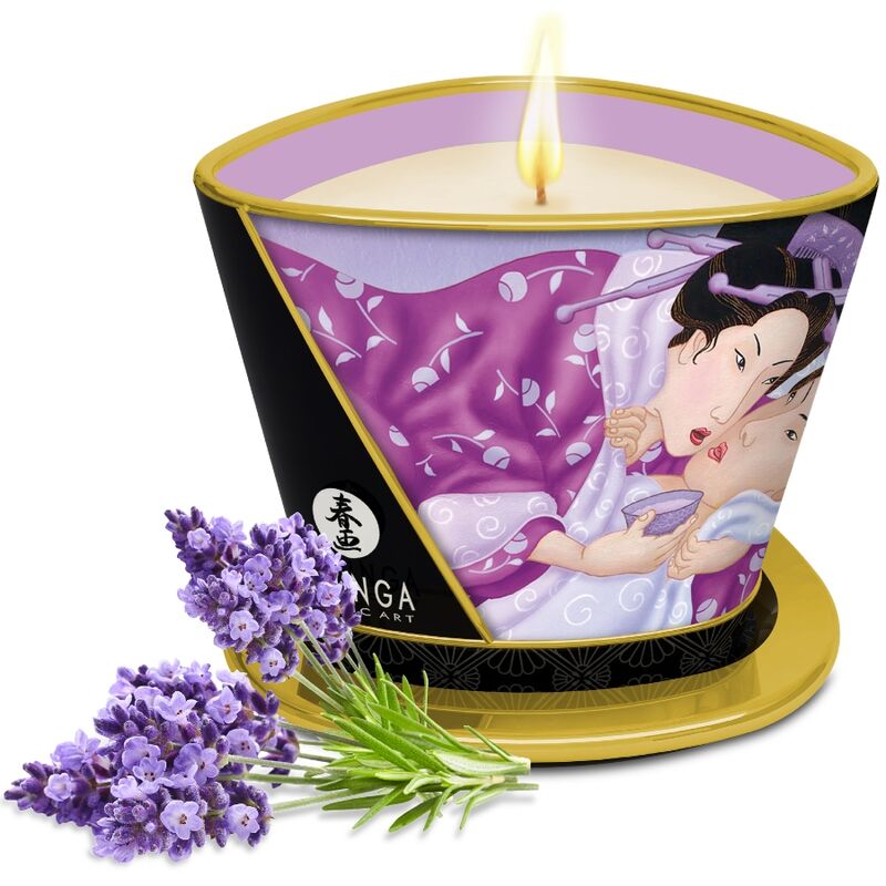 Shunga Kerze Massage Lavendel 170 ml · Kosmetika & Aphrodisiaka