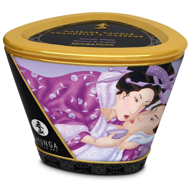 Shunga Kerze Massage Lavendel 170 ml · Kosmetika & Aphrodisiaka (Bild 2)