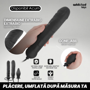 Addicted Toys-Aufblasbarer Dildo XL Modell 5-Silikon, wasserdicht