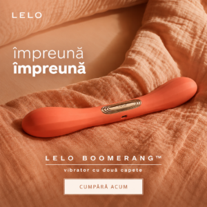 Lelo-Boomerang Doppelvibrator Korallenrot-Silikon, 12
