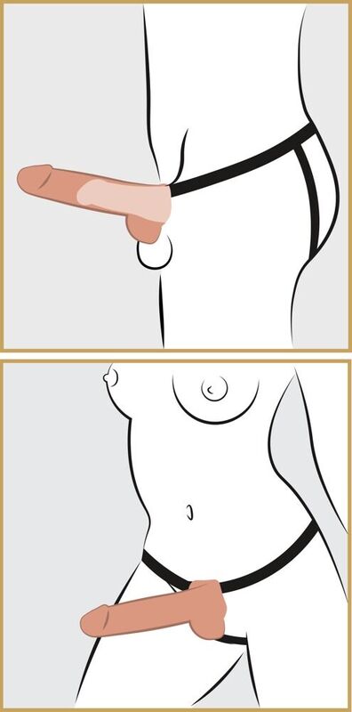 Fetish Fantasy Series-Harness Verstellbar mit Realism Penis Leer und · Strap-on & Harness (Bild 5)