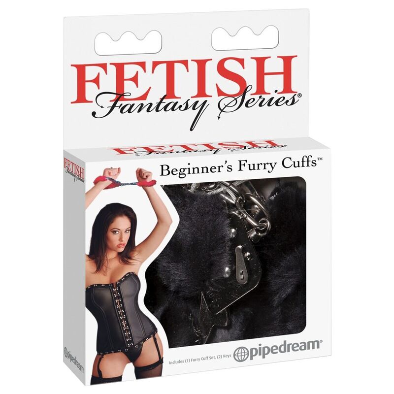 Fetish Fantasy Series-Plüsch-Fesseln Schwarz