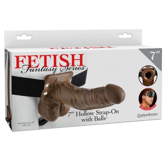 Fetish Fantasy Series-Series 7 Hohl-Strap-on mit Hoden-PVC