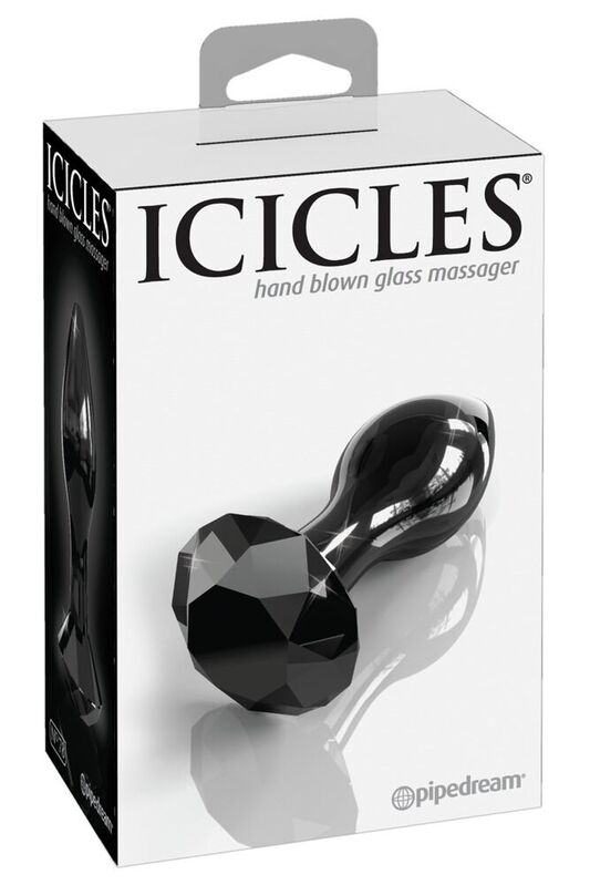 Icicles-Nr. 78 Analplug aus Glas · Spielzeug aus Glas & Metall