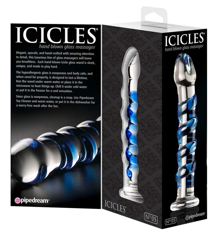 Icicles-Nr. 05 Masseur aus Glas · Spielzeug aus Glas & Metall (Bild 4)