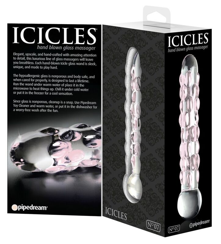 Icicles-Nr. 07 Masseur aus Glas · Spielzeug aus Glas & Metall (Bild 2)