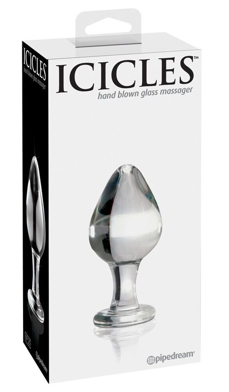 Icicles-Nr. 25 Masseur in Flasche · Spielzeug aus Glas & Metall
