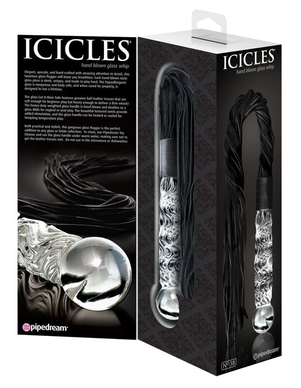 Icicles-Nr. 38 Massagegerät aus Glas · Spielzeug aus Glas & Metall (Bild 5)