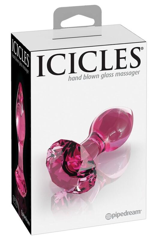 Icicles-Nr. 79 Analplug aus Glas · Spielzeug aus Glas & Metall