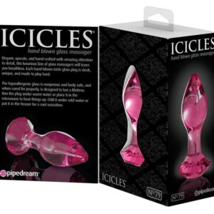 Icicles-Nr. 79 Analplug aus Glas · Spielzeug aus Glas & Metall (Bild 4)