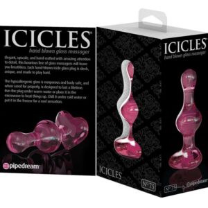 Icicles-Nr. 75 Dildo in Flaschen · Spielzeug aus Glas & Metall (Bild 3)