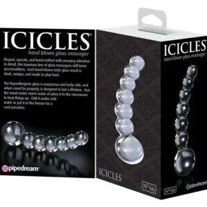 Icicles-Nr. 66 Masseur Transparent-Flasche · Spielzeug aus Glas & Metall (Bild 6)