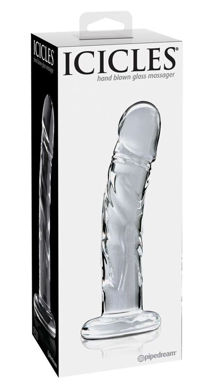 Icicles-Nr. 62 Massagegerät aus Glas · Spielzeug aus Glas & Metall
