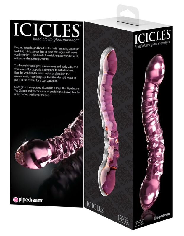 Icicles-Nr. 55 Massagegerät aus Glas · Spielzeug aus Glas & Metall (Bild 3)