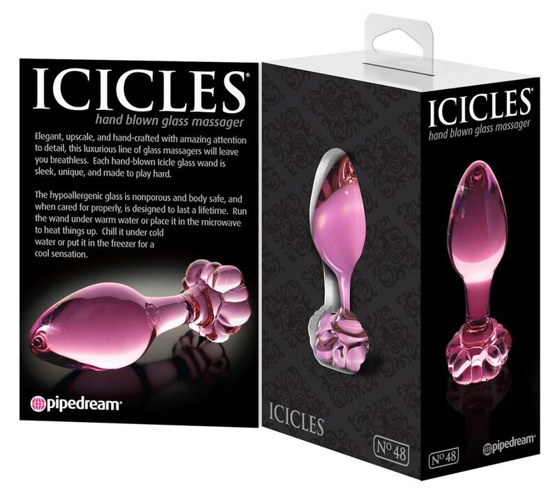 Icicles-Nr. 48 Masseur Kristall nach Punkt P-Flasche · Spielzeug aus Glas & Metall (Bild 3)