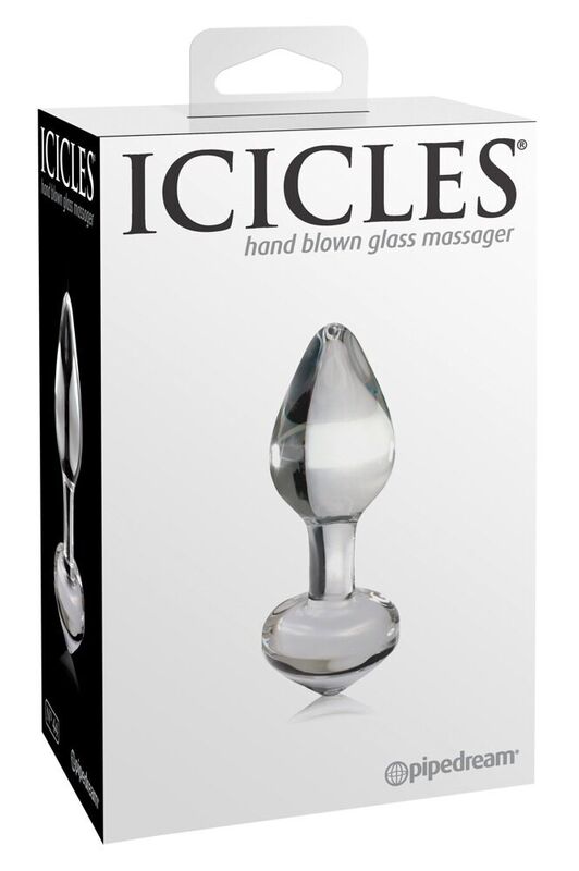 Icicles-N. 44 Analplug Transparent-Glas