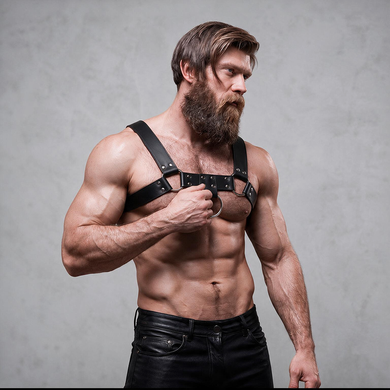 Fetish Submissive Attitude-Fetish Submissive Harness für die Brust · Herrenunterwäsche (Bild 5)