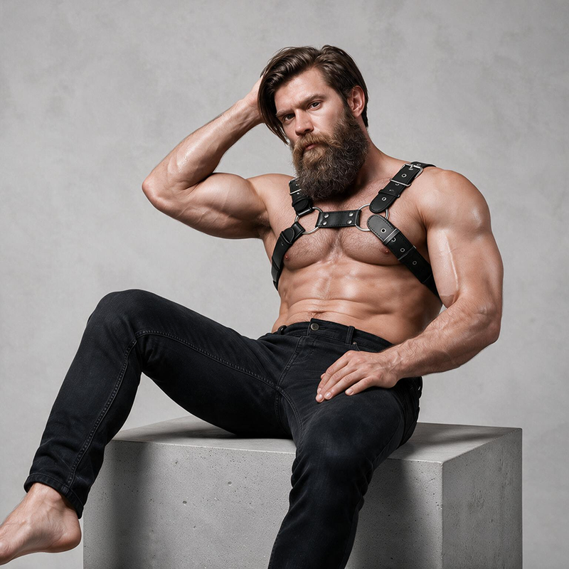 Fetish Submissive Attitude-Attitude – Harness Bulldog Regulierbar · Herrenunterwäsche (Bild 5)