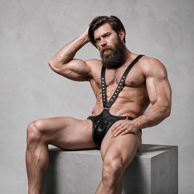 Fetish Submissive Attitude-Fetish Submissive Harness für Mann · Herrenunterwäsche (Bild 6)