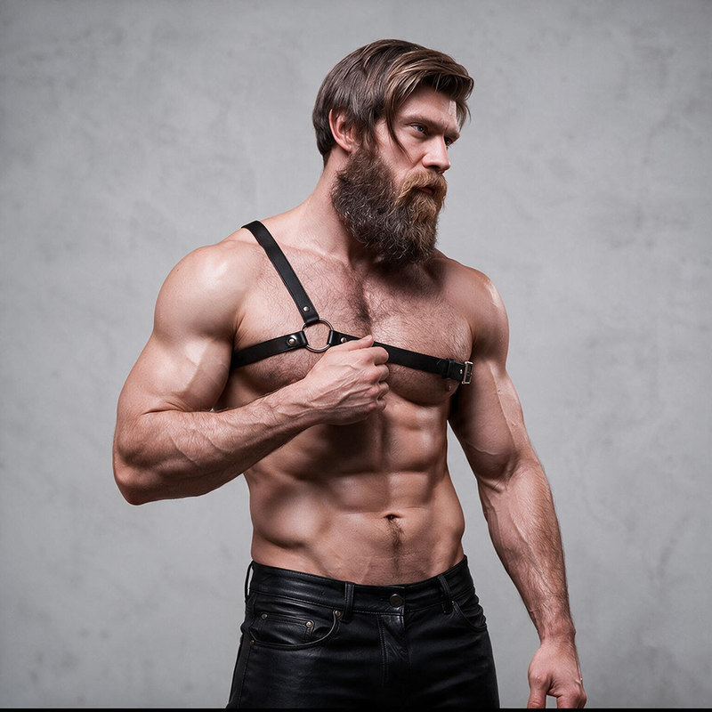 Fetish Submissive Attitude-Attraktion Harness Brust für Männer · Herrenunterwäsche (Bild 5)