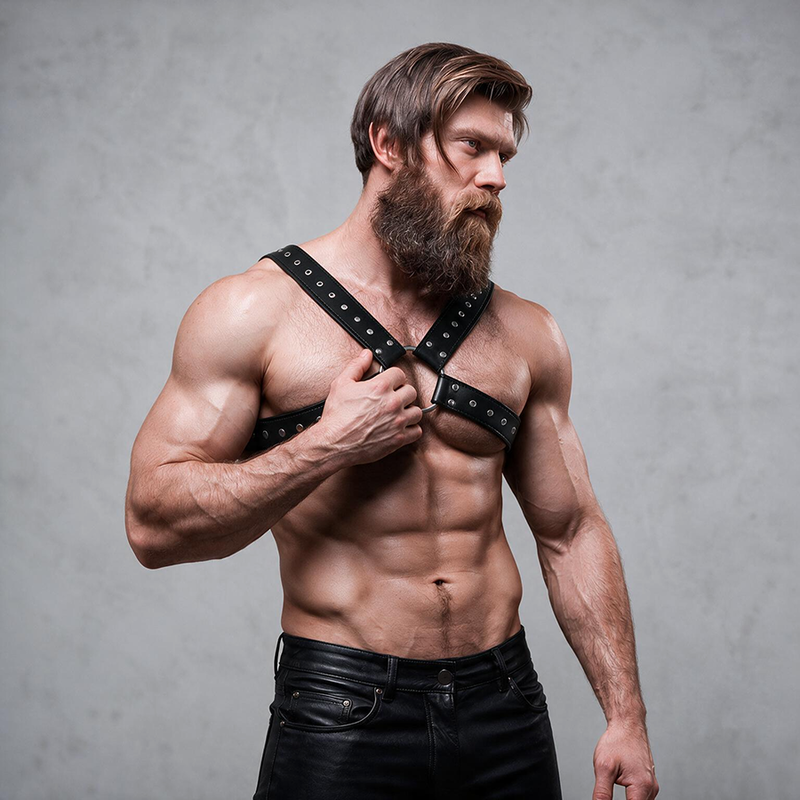 Fetish Submissive Attitude-Fetish Submissive Harness Brust · Herrenunterwäsche (Bild 6)