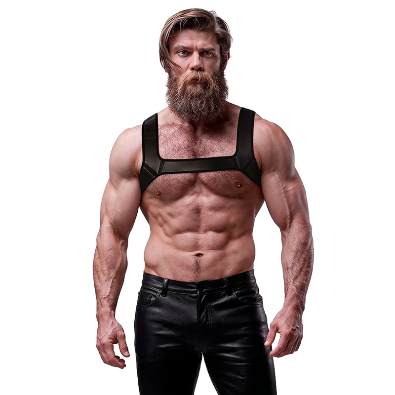 Fetish Submissive Attitude-Brust-Harness aus Neopren
