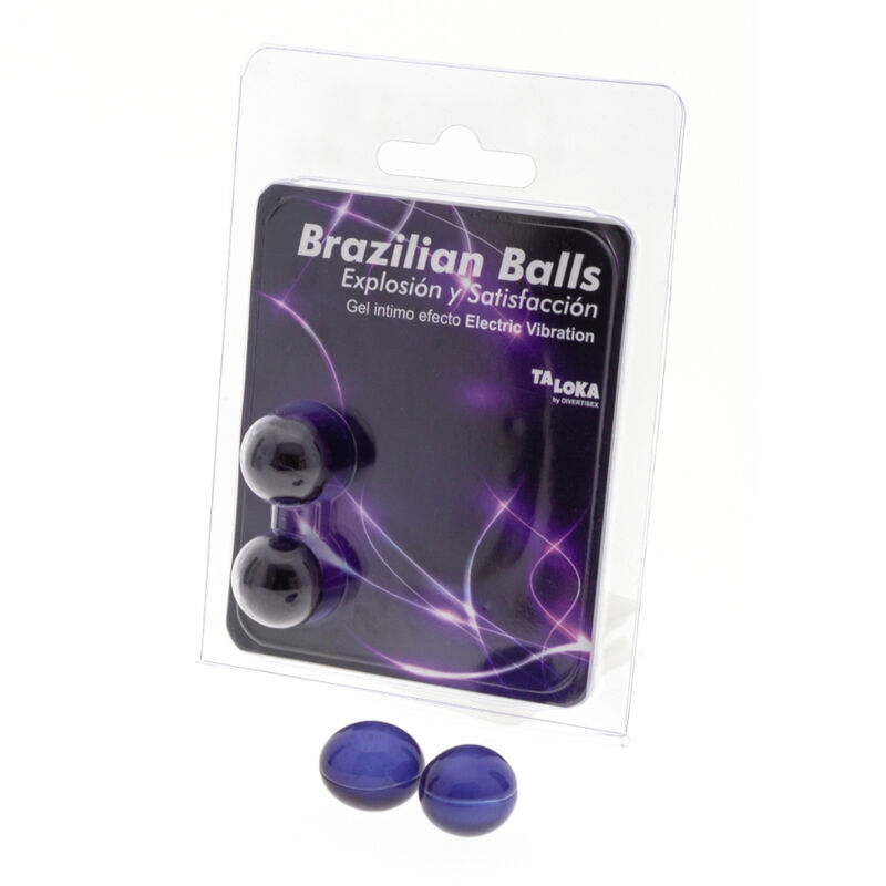 Taloka-2 Brasilianische Kugeln mit Elektro Vibrationsgel, Vibrator-Effekt · Gleitgel