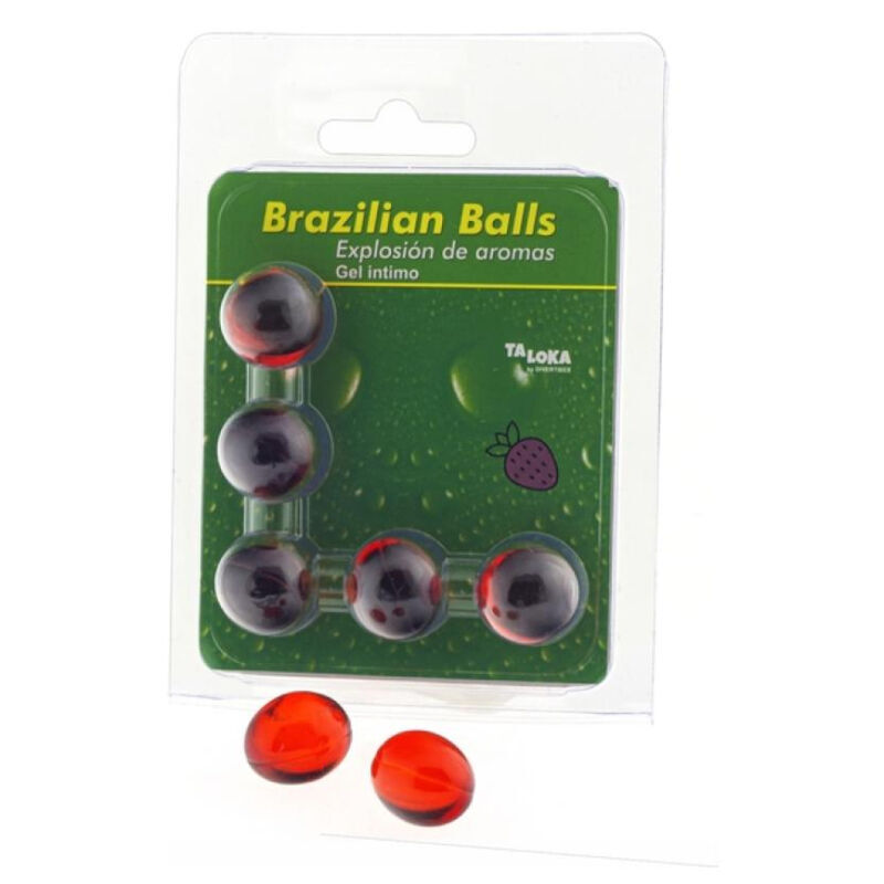 Taloka-5 Brazilian Balls Intimgel Erdbeere