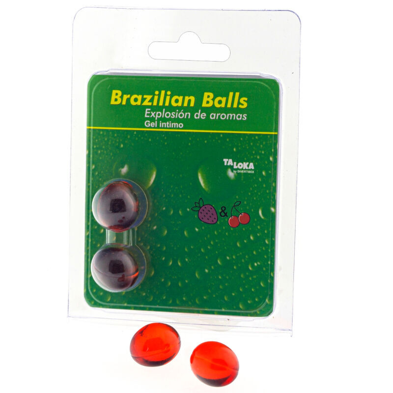 Taloka-2 Brasilianische Kugeln Intimgel Aroma Erdbeere und Kirsche