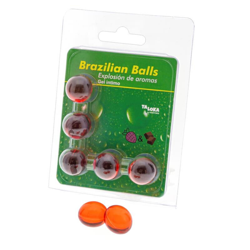 Taloka-5 Brasilianisches Gel Intimo Erdbeeren & Schokolade · Gleitgel
