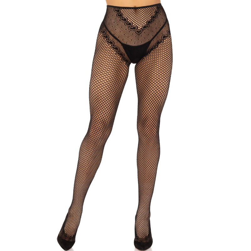 Leg Avenue-Netzstrümpfe mit intimer Öffnung · Sexy Damen-Dessous