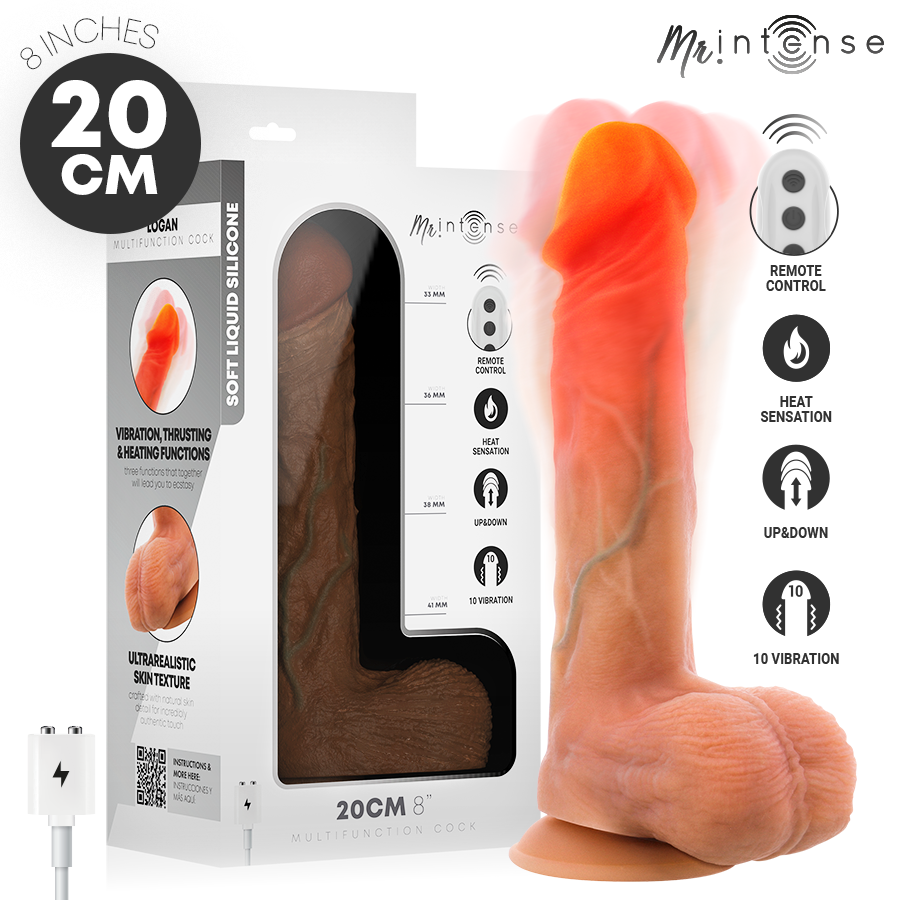 Mr Intense-Logan Dildo Vibrator mit Heizung und Fernbedienung · Vibratoren