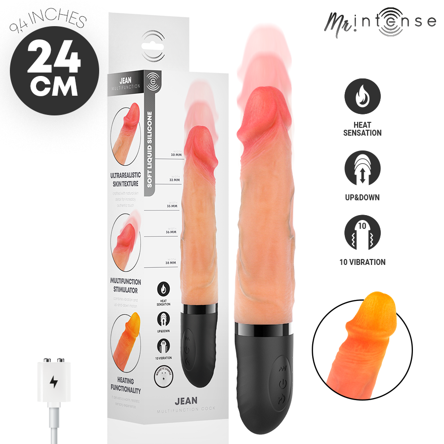 Mr Intense-Jean Vibrator Su-Down mit Heizung 24 cm · Vibratoren