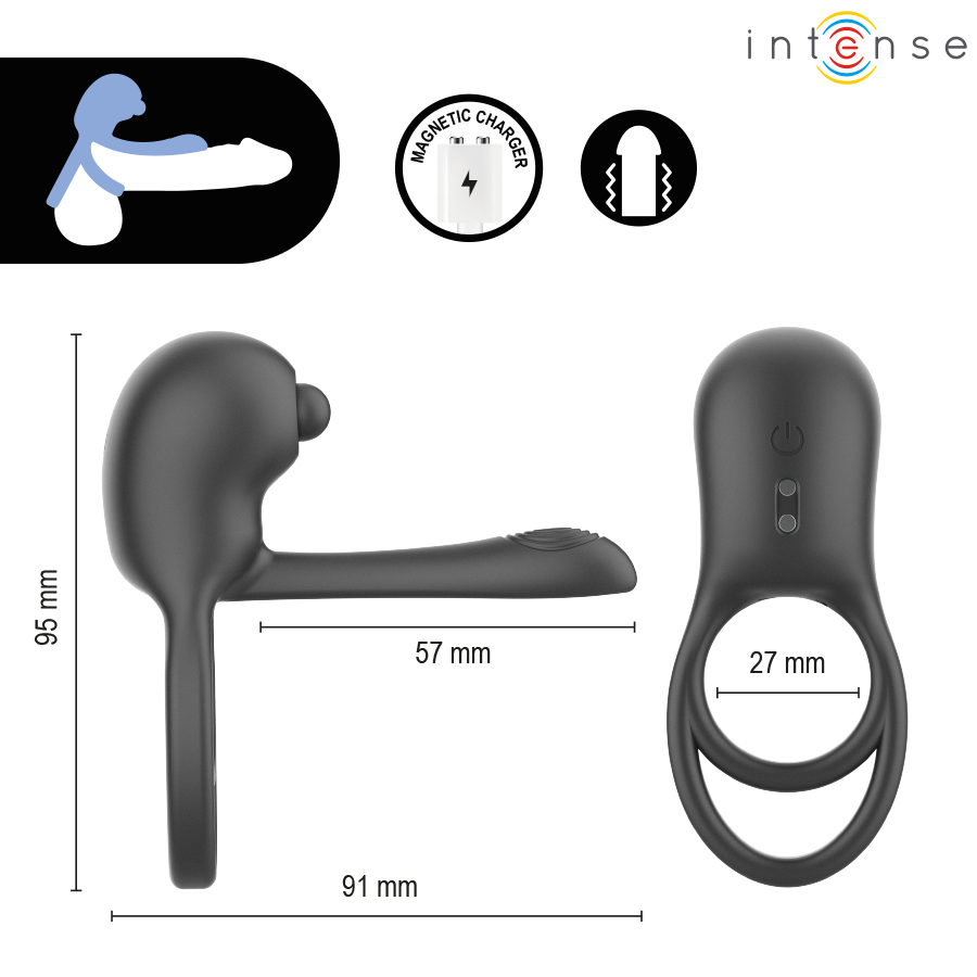 Intense-Spike Ring Vibrator für Penis mit Fernbedienung · Sextoys (Bild 4)