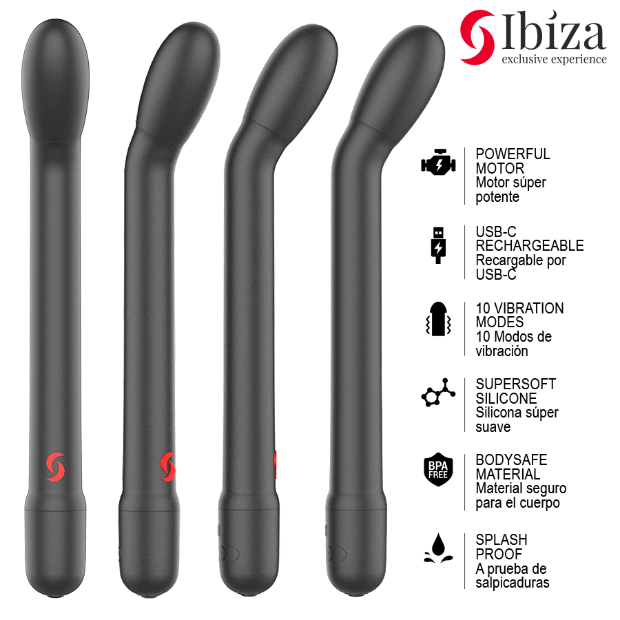 Ibiza-Vibrator Punkt G 3 in 1 mit Schwarz-Ansaugung · Vibratoren (Bild 4)