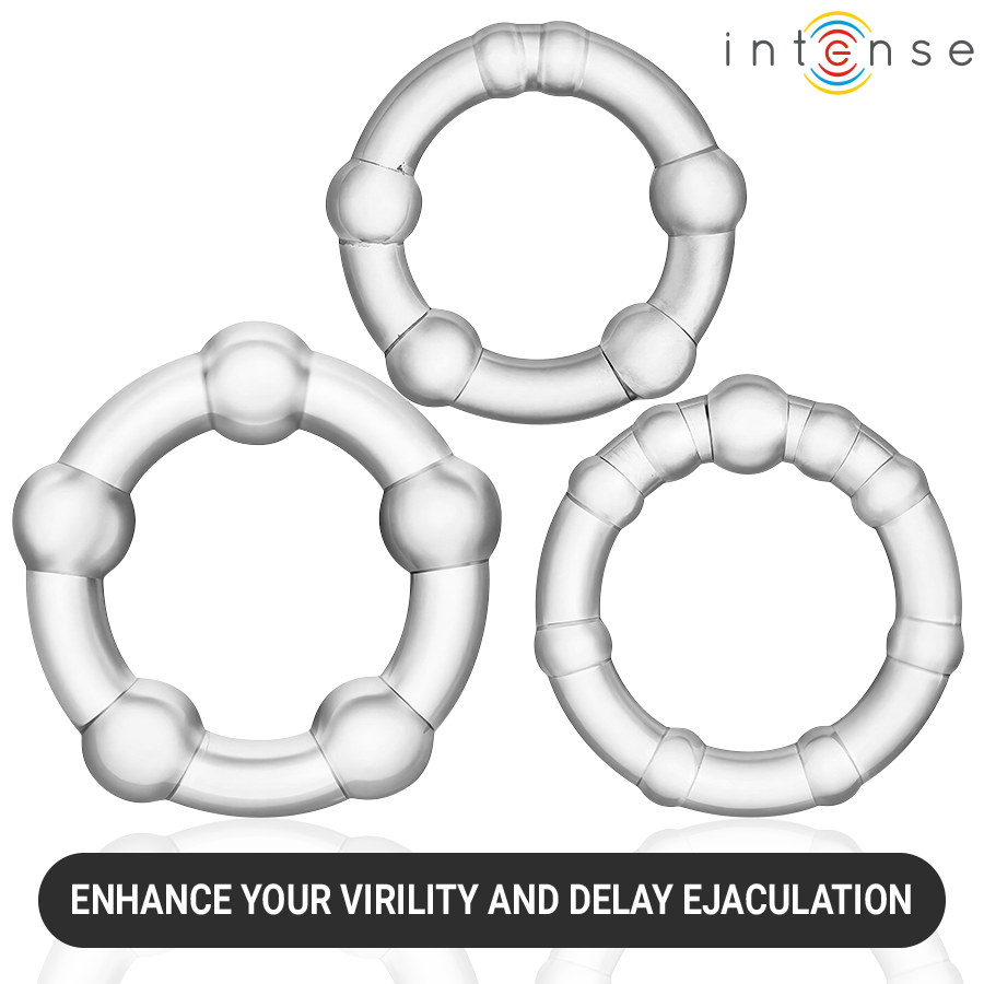 Intense-Bourne Set 3 Ringe für Penis in Silikon · Sextoys (Bild 6)