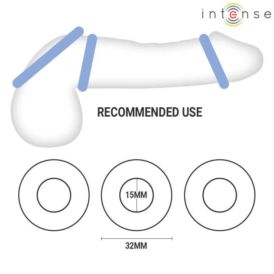 Intense-Wick Set 3 Penisringe Verschiedene Farben · Sextoys (Bild 3)