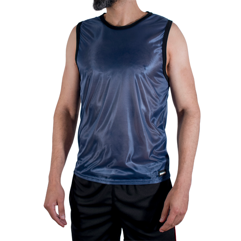 Macho Underwear-Elastisches Sport-T-Shirt Marineblau