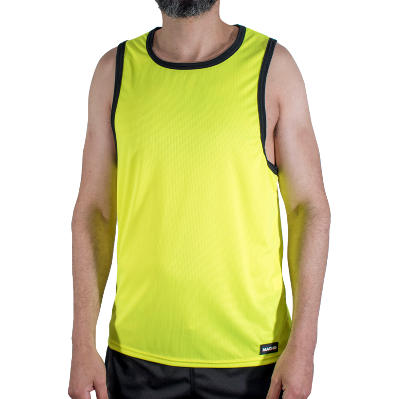 Macho-CMV001 Gym-T-Shirt Gelb