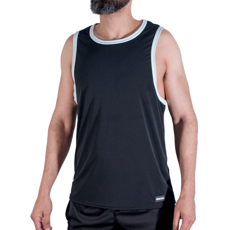 Macho-CMV004 Gym-T-Shirt Schwarz