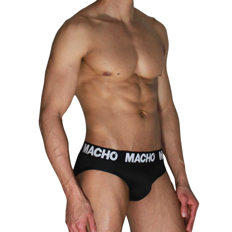 Macho-MCH007 Klassischer Slip Schwarz