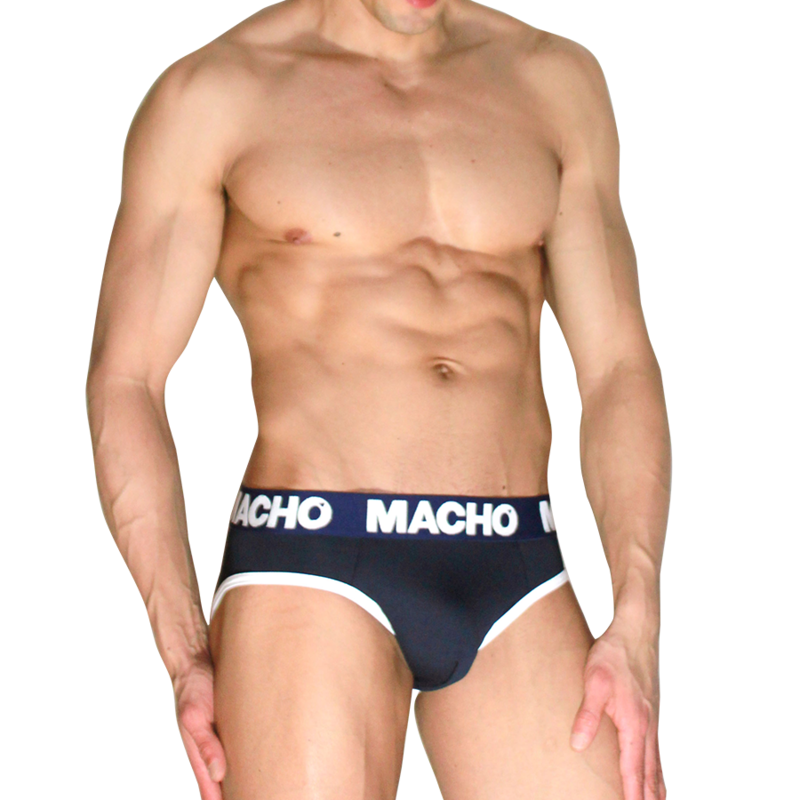 Macho-MCH008 Klassischer Slip Marineblau
