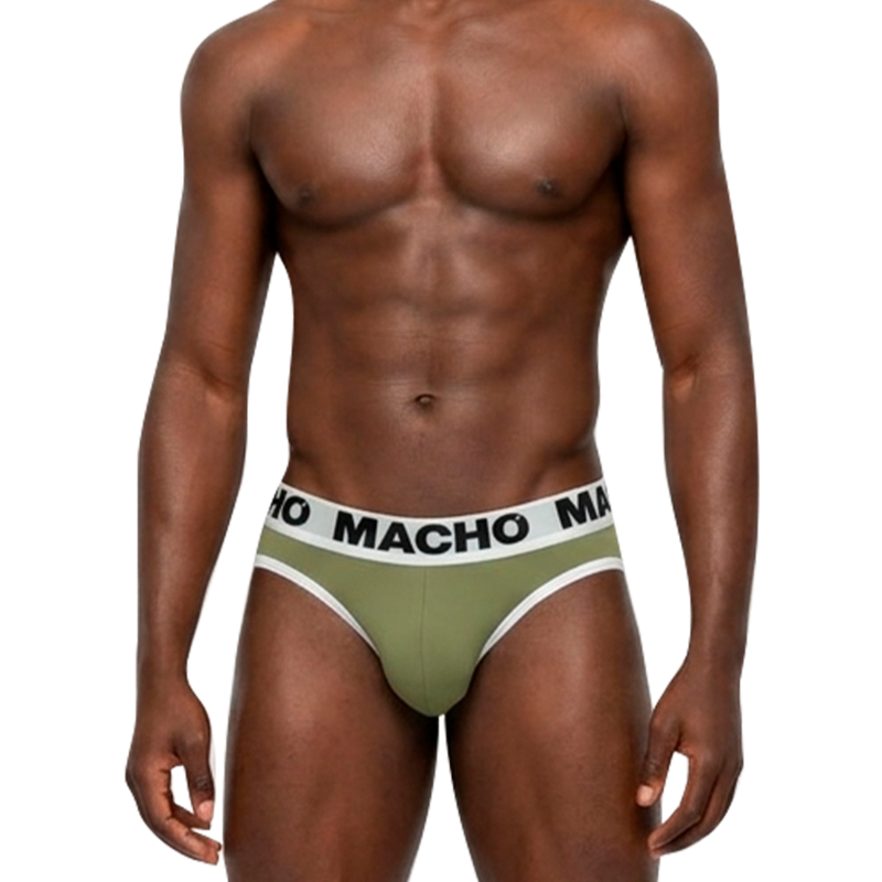 Macho-MCH013 Klassischer Slip Militärgrün