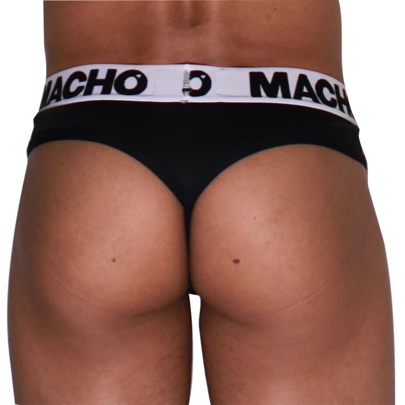 Macho-MTG002 Tanga Mann Schwarz · Herrenunterwäsche (Bild 3)